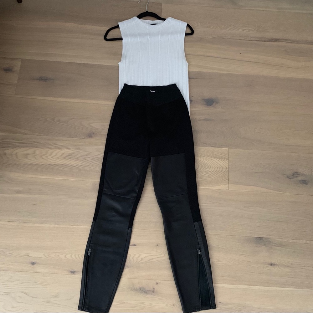 Paige leather leggings